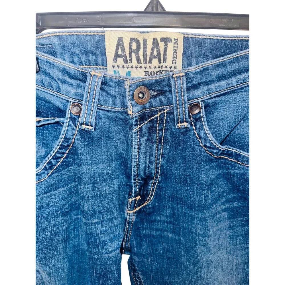 Ariat M7 Rocker Straight Mens Western Cowboy Denium Jeans Size 31/38 Workwear